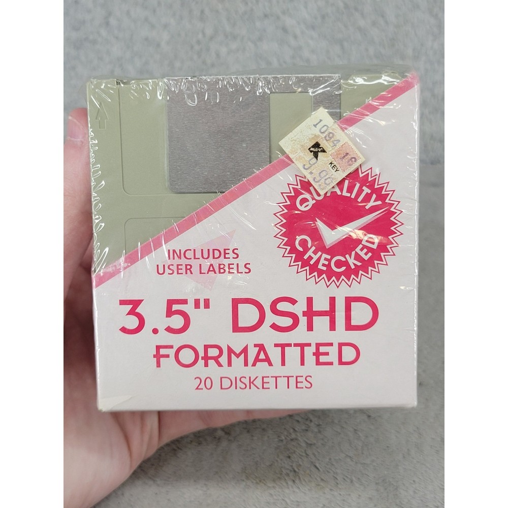 HMC 3.5" DSHD Formatted Floppy Diskettes 20 Count for IBM PS/2 NOS