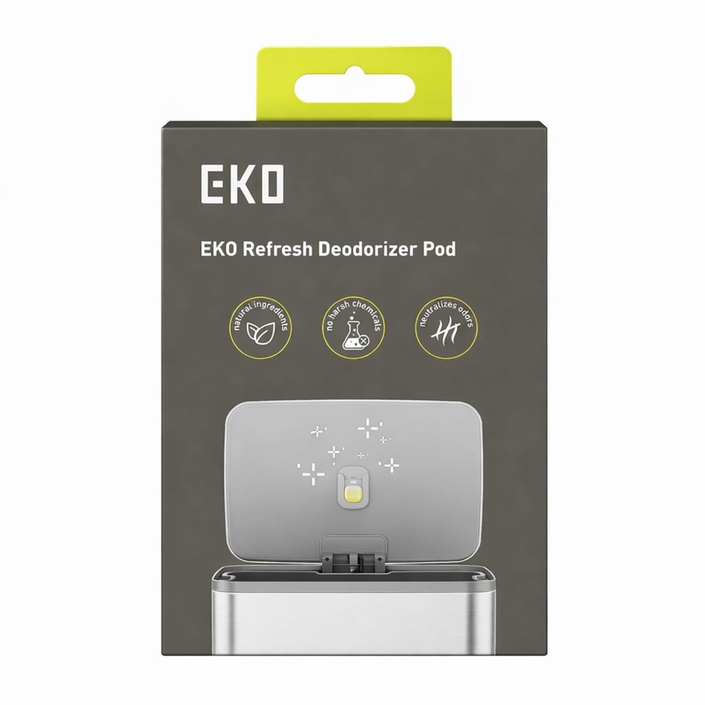 Refresh Deodorizer Pod Kit with Refillable Holder, 1 Pod + 1 Holder, Plant-Ba...