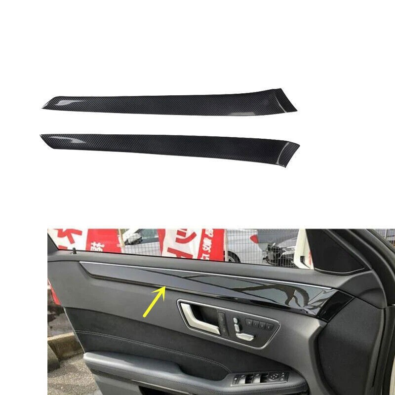 For Mercedes Benz E-Class W212 2014-2015 ABS Carbon Fiber Center Console Sticker