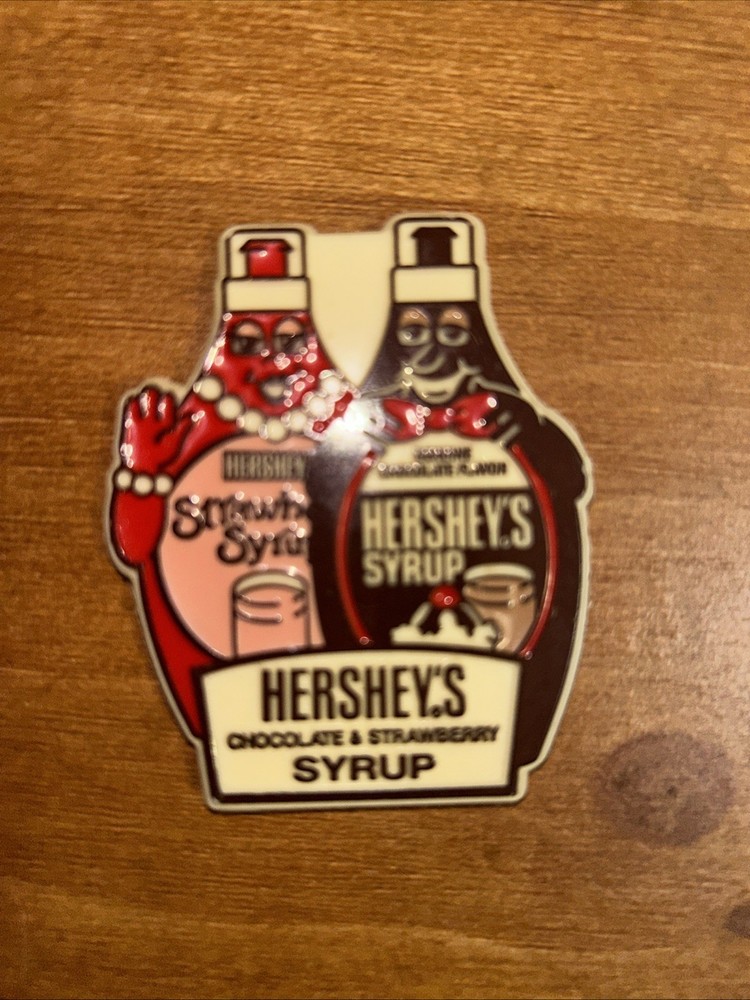 Hershey's Syrup Refrigerator Magnet Anthropomorphic 1990 Plastic
