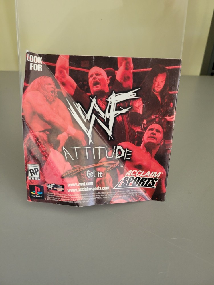 WWF War Zone PlayStation 1 Game Manual