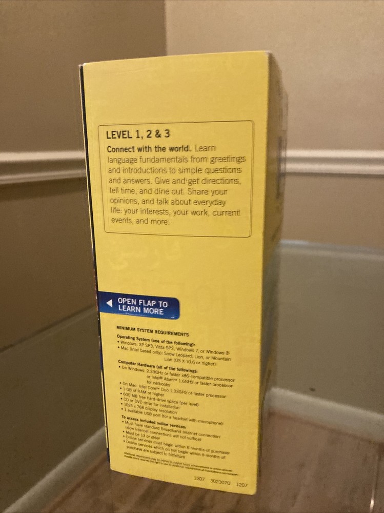 Rosetta Stone Chinese Mandarin Level 1, 2, 3 Version 4 - Windows/Mac SEALED