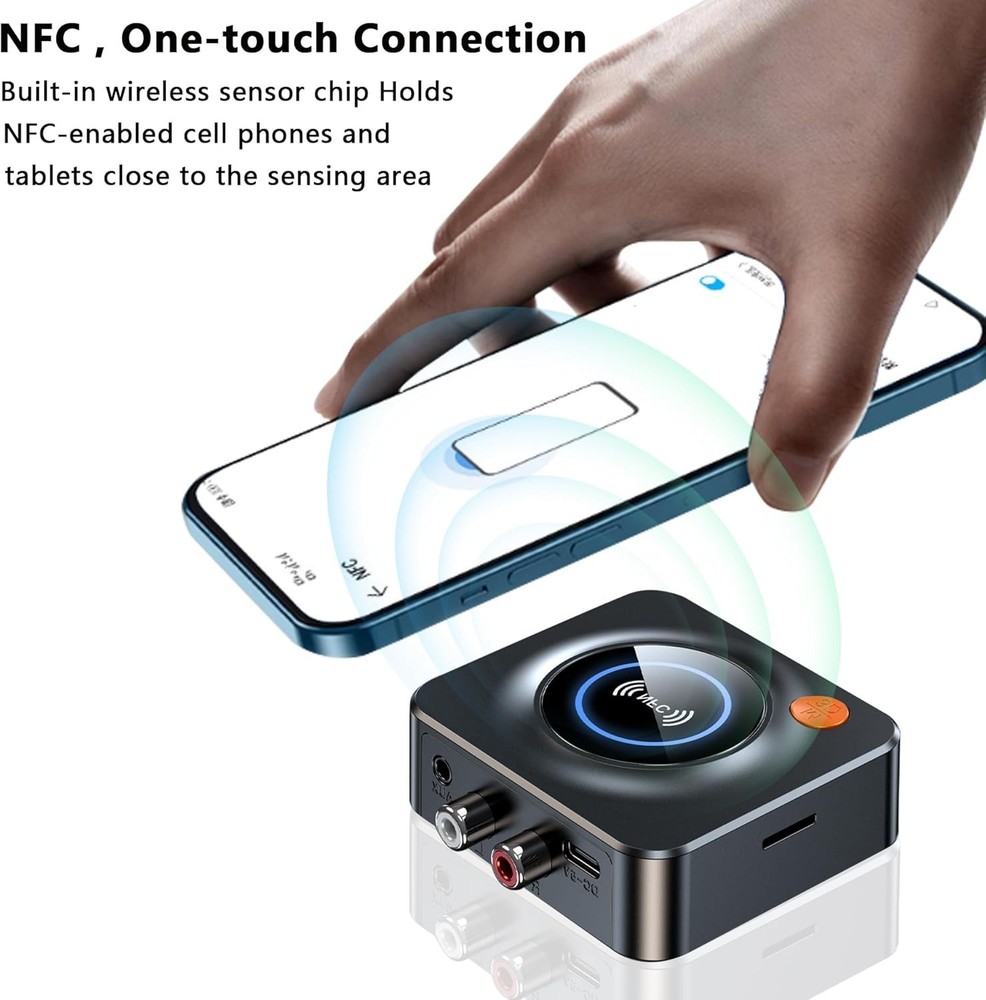 Bluetooth Receiver for Home Stereo, AUX RCA to Bluetooth Adapter for Old Speaker