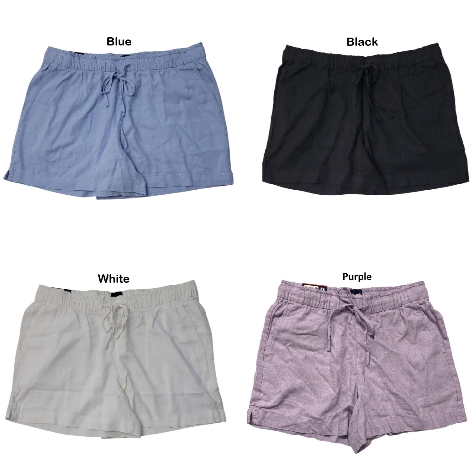 Gap Women's 4" Inseam Soft Linen Pull On Style Short