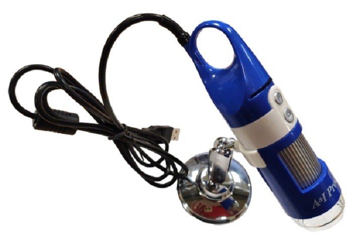 Hand held USB color microscrope camera