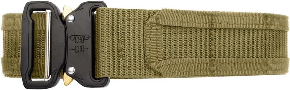 Double-Layer Tactical MOLLE Belt, Quick Release Heavy-Duty Utility Belt