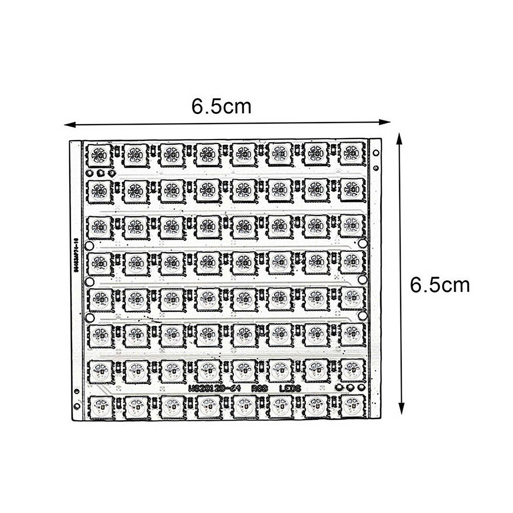 WS2812 LED 5050 RGB 8x8 LED Matrix Driver Board For Arduino