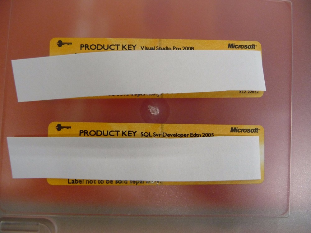 Microsoft Visual Studio Professional 2008 SQL 2005 Dev Full Ver w' Upgrade BONUS