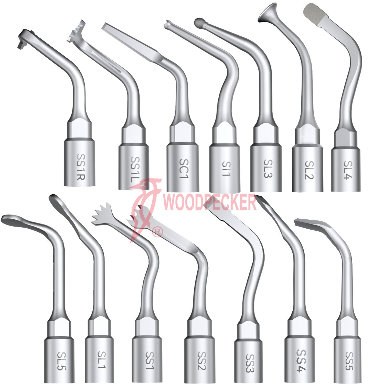 Woodpecker Piezo Scaler Bone Surgery Tips for Surgic Smart & Satelec Handpiece