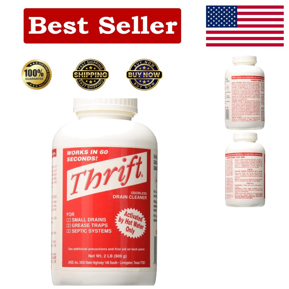 GIDDS-TY-0400879 2 lb Drain Cleaner - Quick Clog Solution, Unscented & Powerful