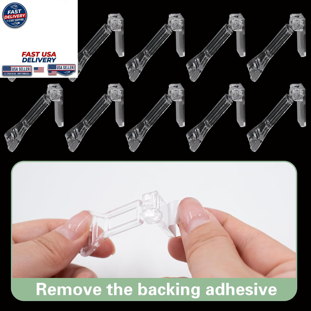 20Pc Badge Button Self-Adhesive Foldable Mini Acrylic Base Stand Clear Display
