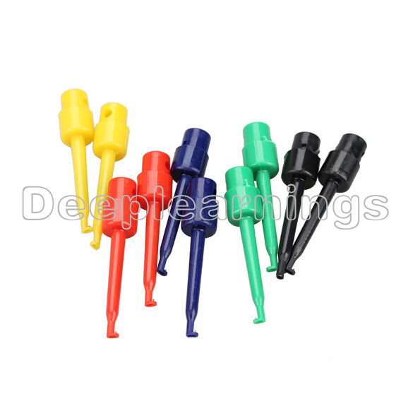 5pcs Large Size Round Single Hook Clip Test Probe for Electronic Testing