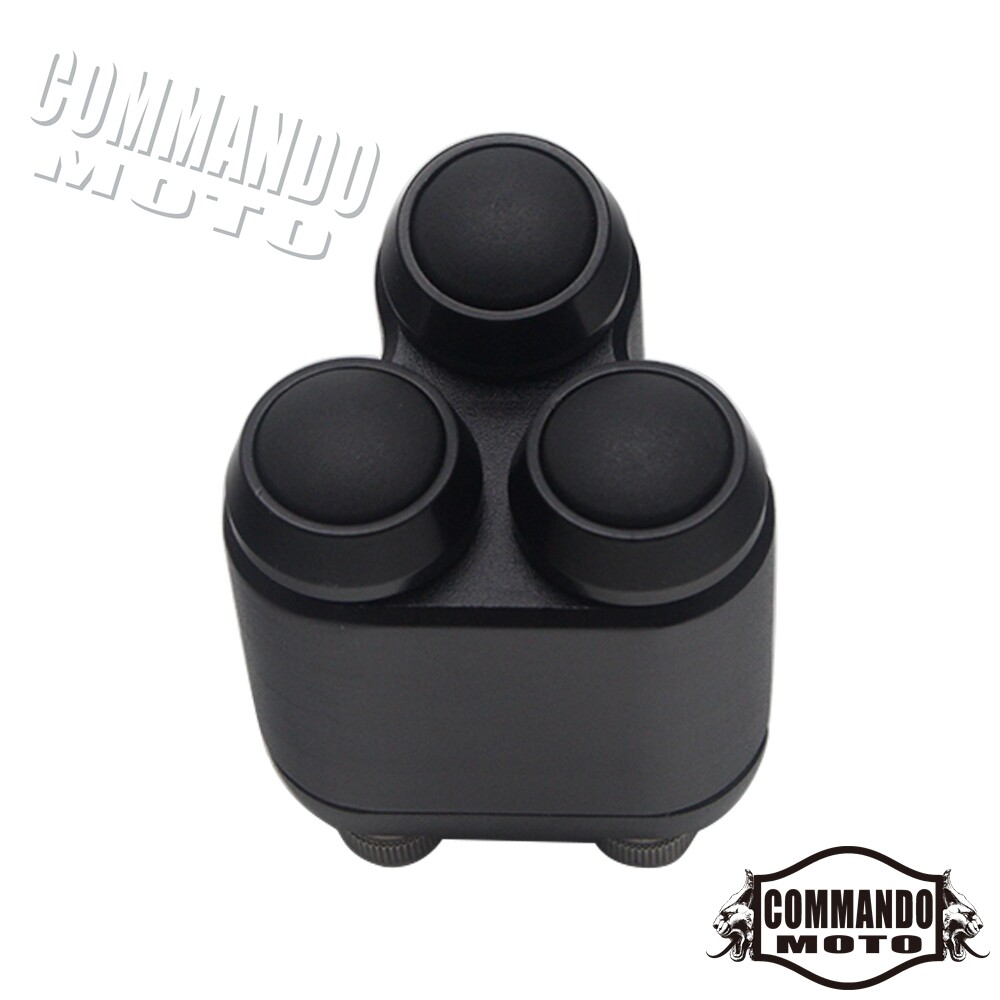 3 Button 7/8" Handlebar Control M-Switch For Harley Cafe Racer Bobber Chopper