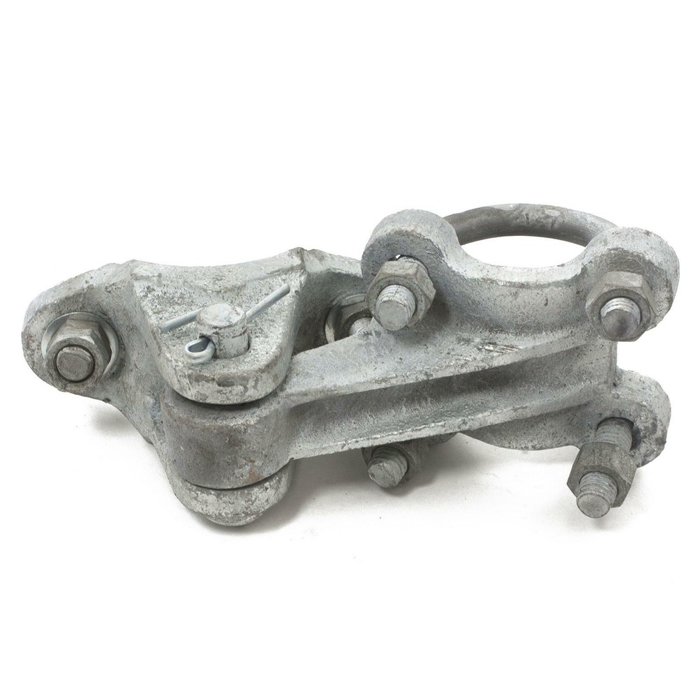 Chain Link 3" 2 7/8" OD Adjustable 180 Offset Industrial Gate Hinge (2 Pack)