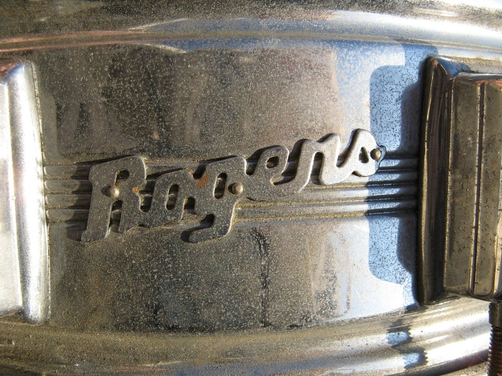 Vintage Rogers Dyna-Sonic Custom Built Snare Drum Needs Work