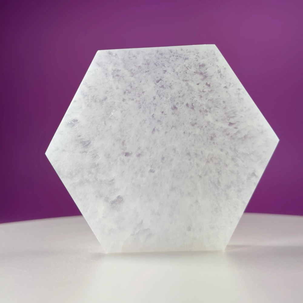 Selenite Hexagon Plate
