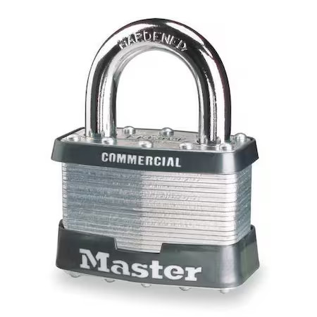 Master Lock 3Ka-3358 Padlock, Keyed Alike, Standard Shackle, Rectangular Steel