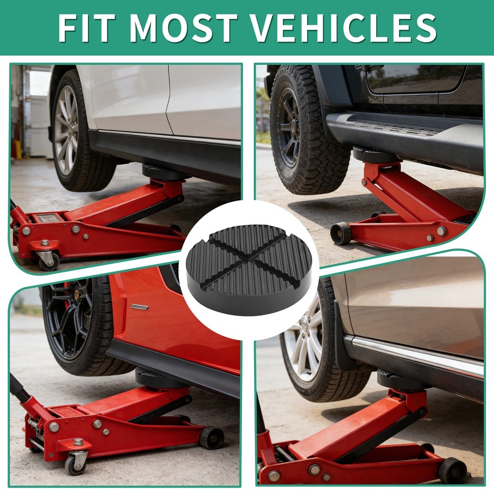 Universal Floor Jack Rubber Pad Adapter Pinch Weld Side Frame 1 Pack