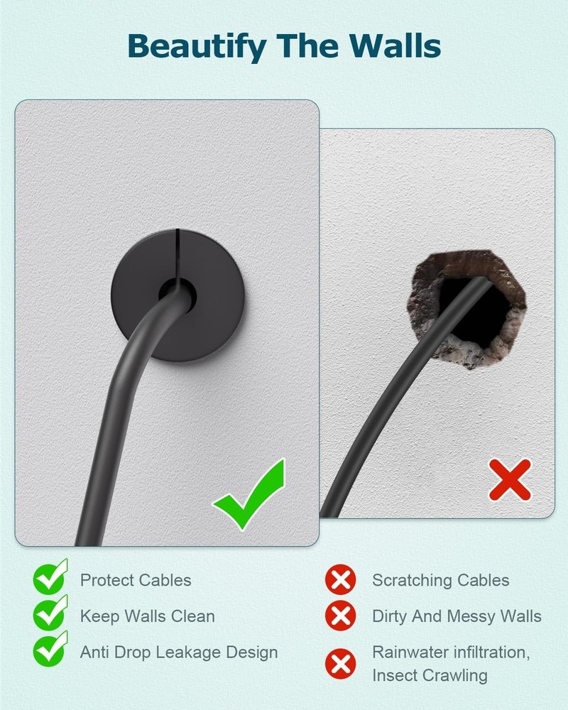 3/4 Inch Starlink Grommets - Durable and Weatherproof Cable Routing Solution
