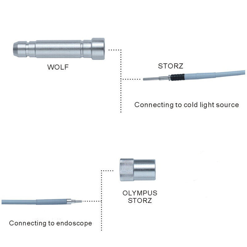 Compatible Storz /Wolf Fiber Optical Cable Light Source Endoscope Cable ø4mmX3m