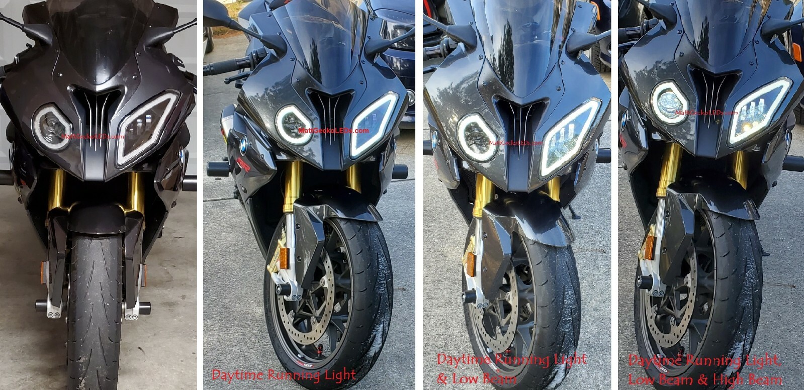 BMW 2009 - 2014 S1000RR / HP4 . LED Projection Headlight ... Brighter than OEM!