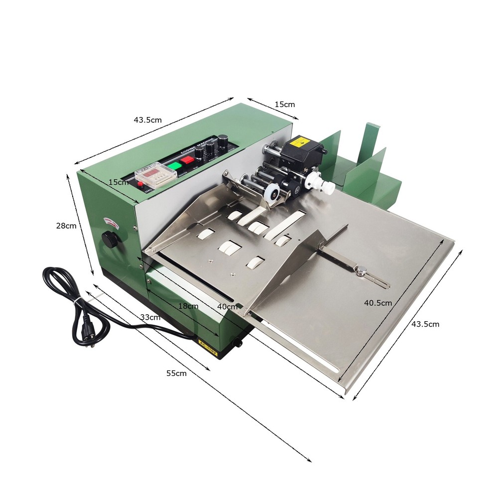 MY-380F Auto Dry Ink Batch Coding Machine Printing Date Coder Coder 110V
