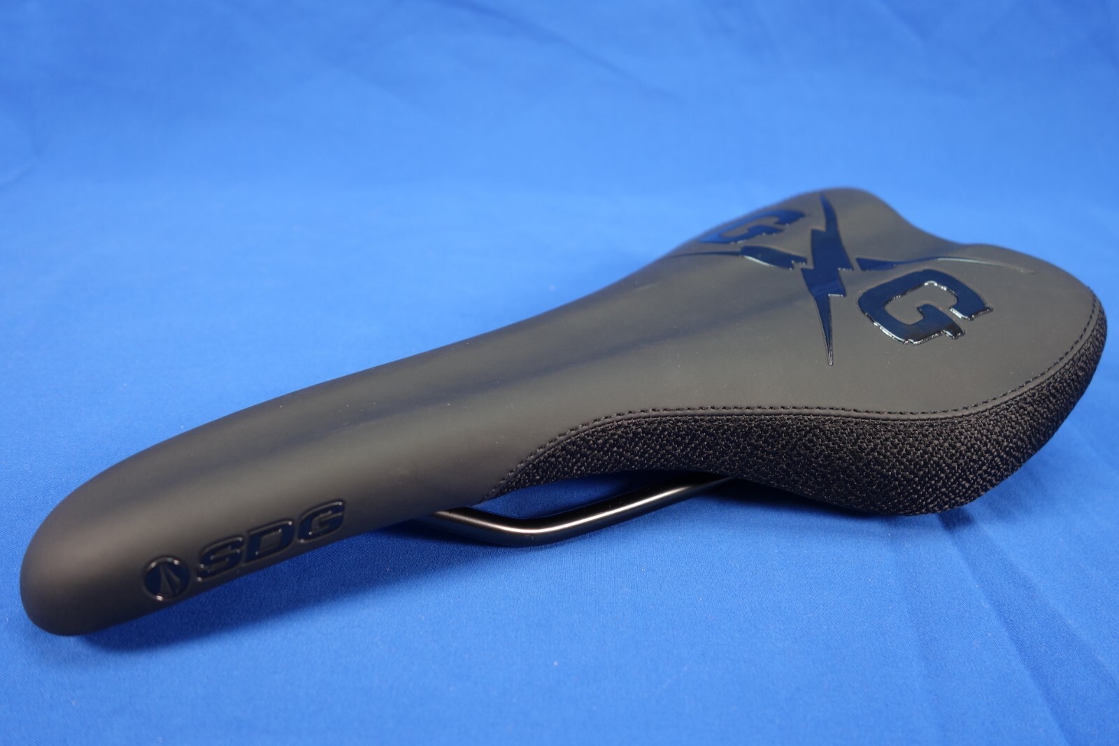 New SDG Radar Mountain Bike Saddle, Bicycle Seat - Black - Steel Rails