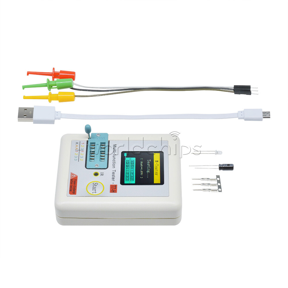 C-T7-H high precision transistor tester 1.8 inches Capacitance Meter + Cable Kit