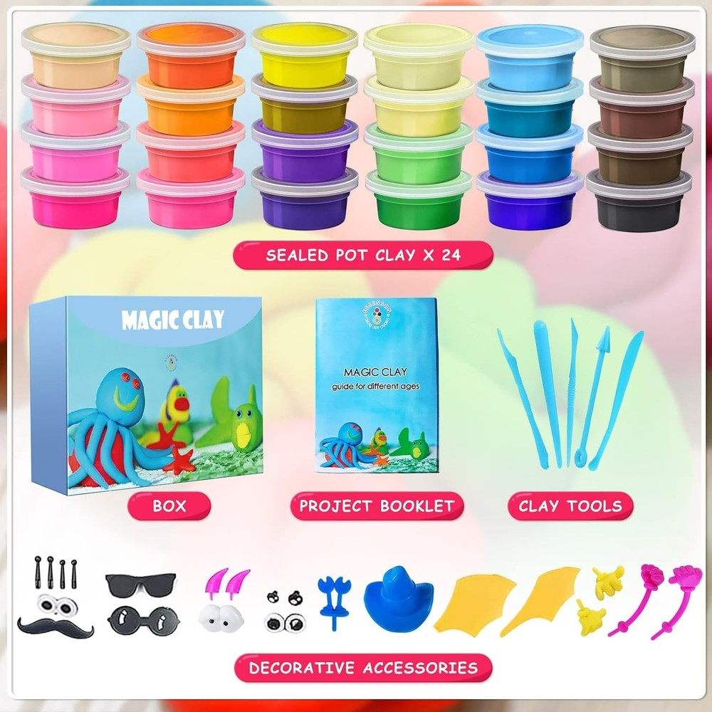 Complete Modeling Clay Set with Tools & Accessories for Endless Fun - Ages 3-12