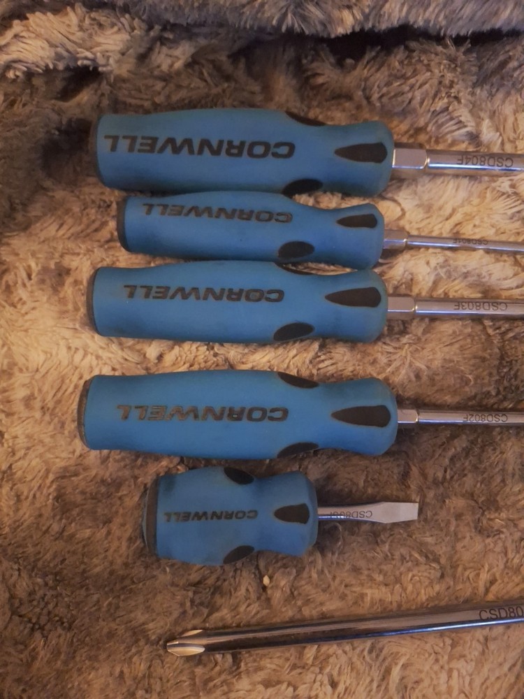 Cornwell 10pc Screwdriver Set Blue