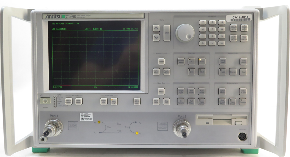 Anritsu 37269B Vector Network Analyzer, 40 MHz - 40 GHz - 2 Channel