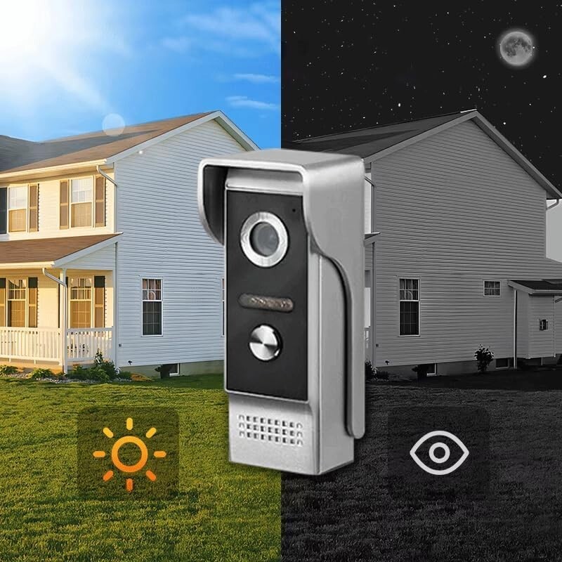 Wired visual intercom system4.3-inch display screen visual doorbell,30day return
