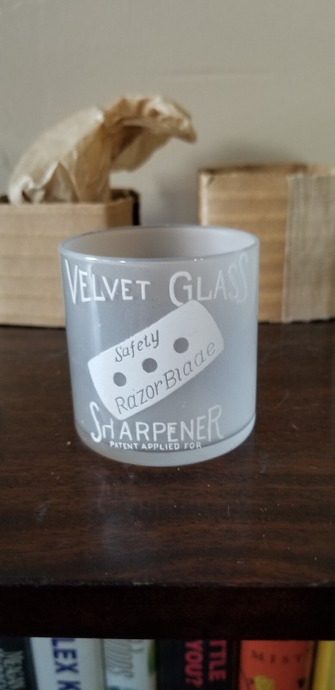 Vintage Velvet Glass Sharpener