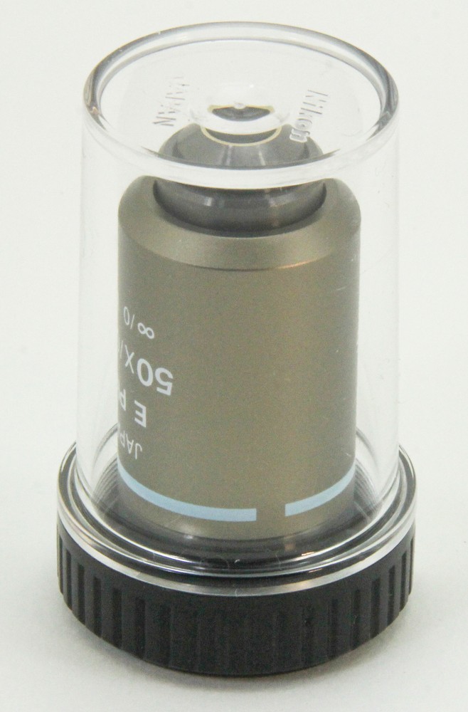 10779 NIKON EPI DRY MICROSCOPE OBJECTIVE E PLAN 50X / 0.75 WD 0.48