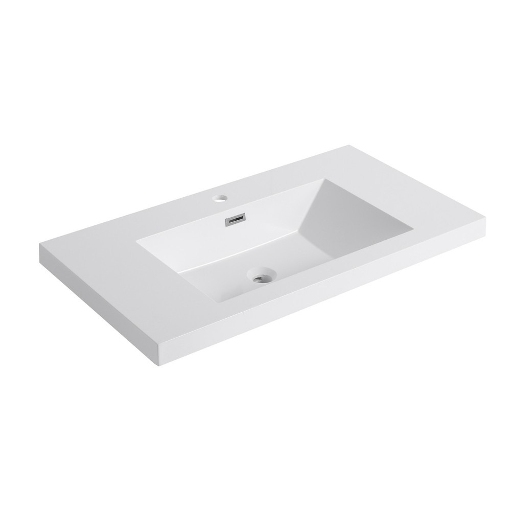 36" Bathroom  Resin Sink