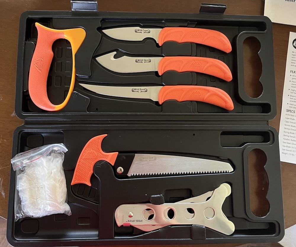 Outdoor Edge WP-2 Wild Pak Game Processing Set - 8 Piece