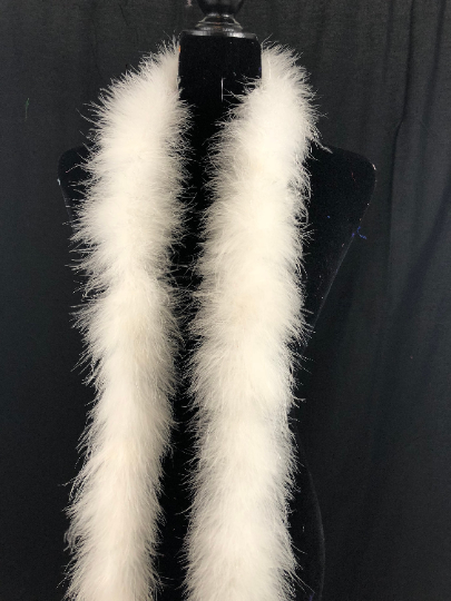30 Gram Marabou Feather Boa, 2 Yard-Long Dancing Wedding Crafting Party Dress Up