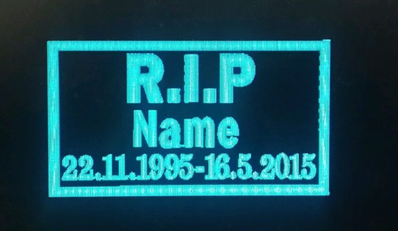 **CUSTOM** Personalised RIP Memorial Day Name Date Embroidery Sew on Patch