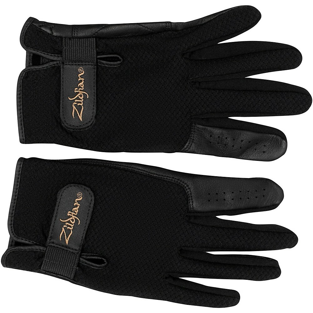 Zildjian Touchscreen Drummers Gloves Large Black