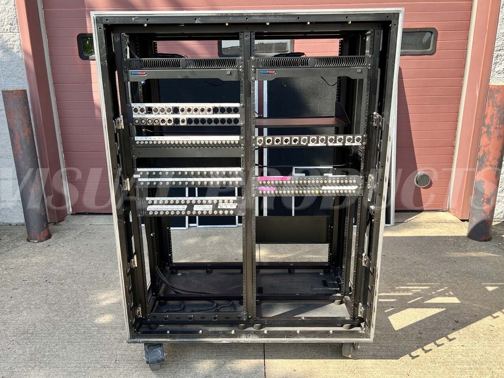 Omega Double Rack Rolling Road Case 29RU for Server Network Data Audio Visual