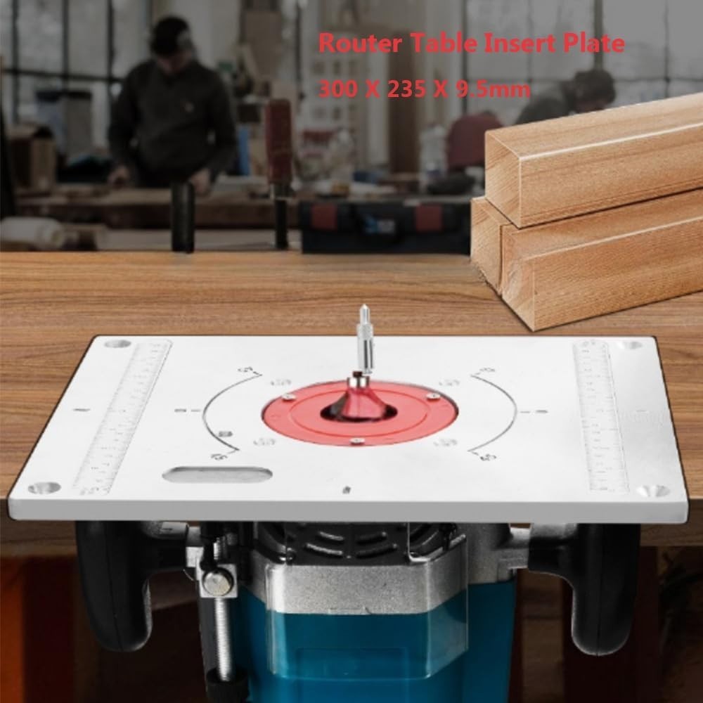 Router Table Insert Plate with Easy Installation and Precision Centering Bushing