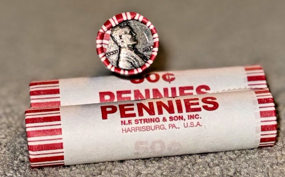 wheat penny white roll lincoln cent unsearched mixed dates mint marks bu