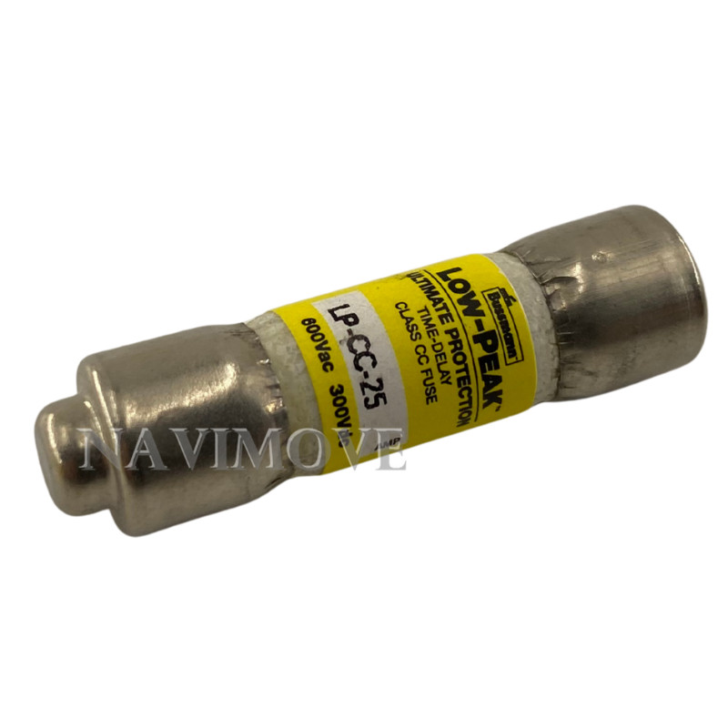 Lot of 10 New BUSSMANN LP-CC-25 LPCC25 25A 600V Low Peak Time-Delay Fuse USA