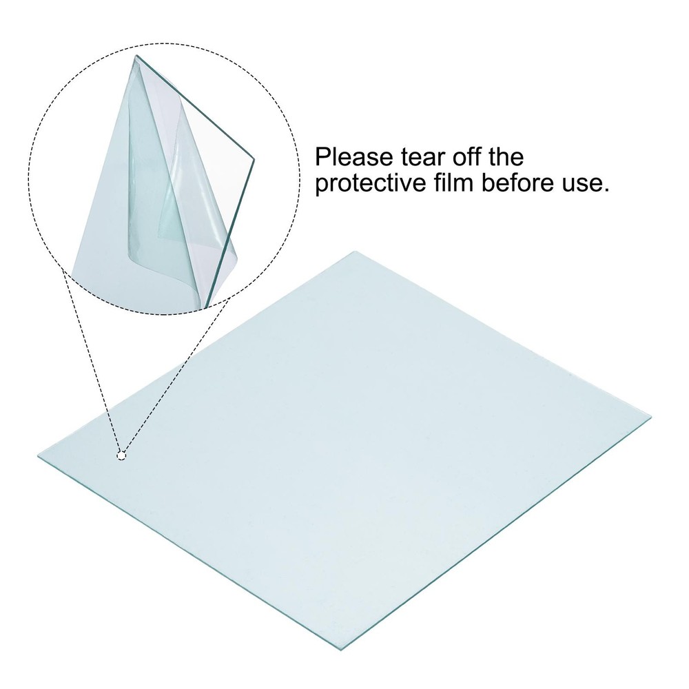 5.2 x 4.5" Welding Lens Protection, 20pcs Clear Protective