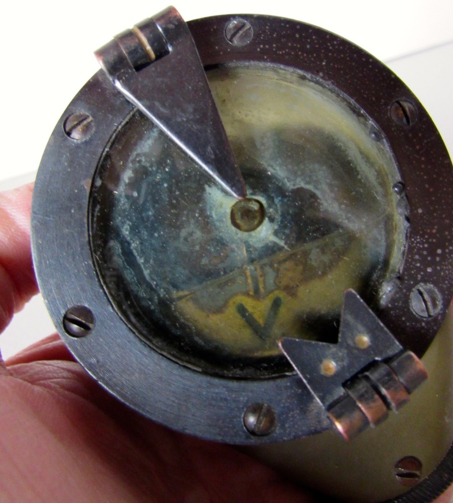 Vintage RARE Marching Compass MarkVII Model E U.S.E.D Sperrygyroscope Co NY