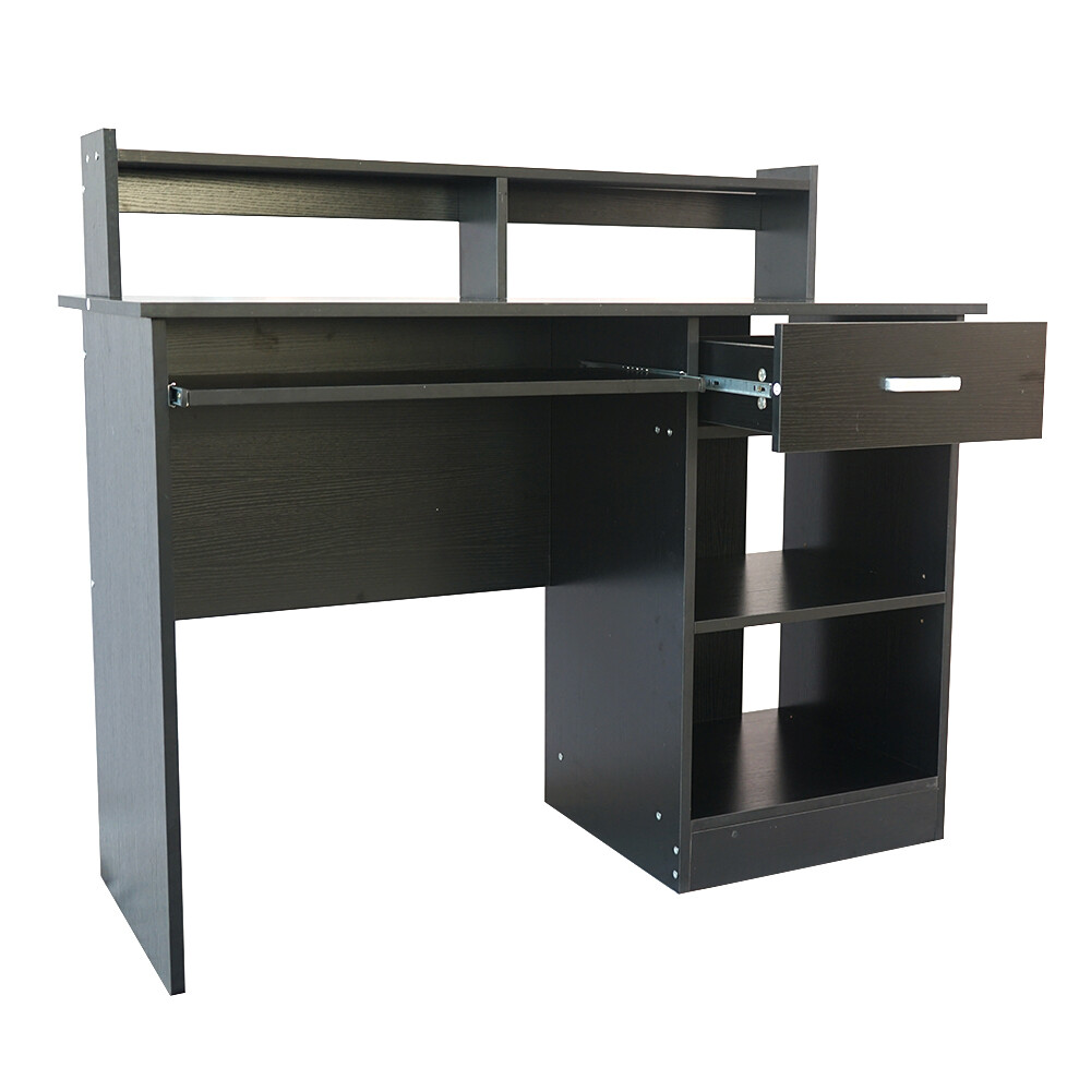 General Style Modern Chipboard Computer Desk Black