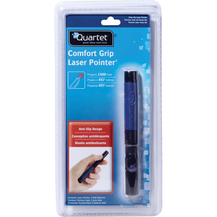 Quartet Classic Comfort Laser Pointer - 1500 Ft Maximum Projection (MP2703BQ)