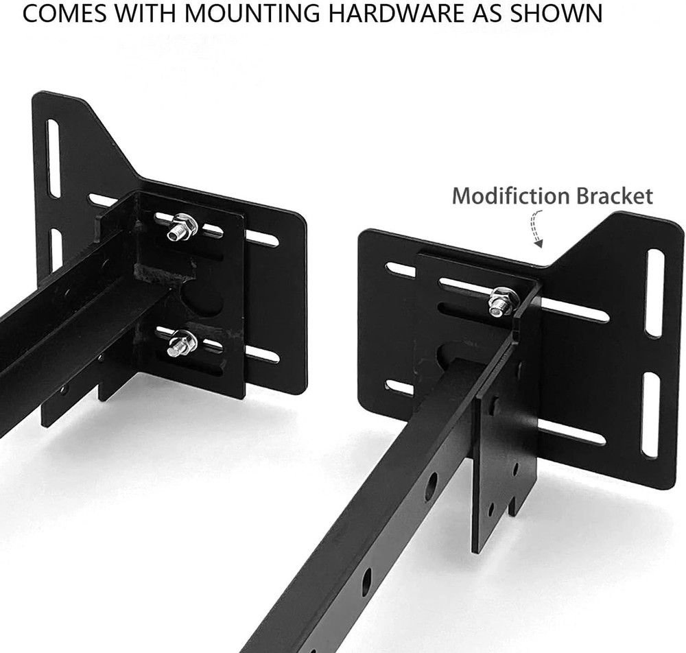 2 PCS Bed Frame Adapter for Headboard Modification Plate Brackets Adapter