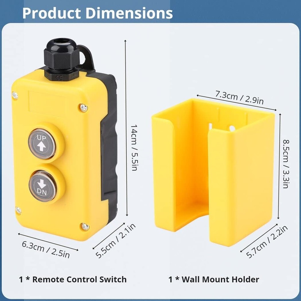 Homaisson Dump Trailer Remote Control, DC 12V Trailer Up and Down Control Swi...