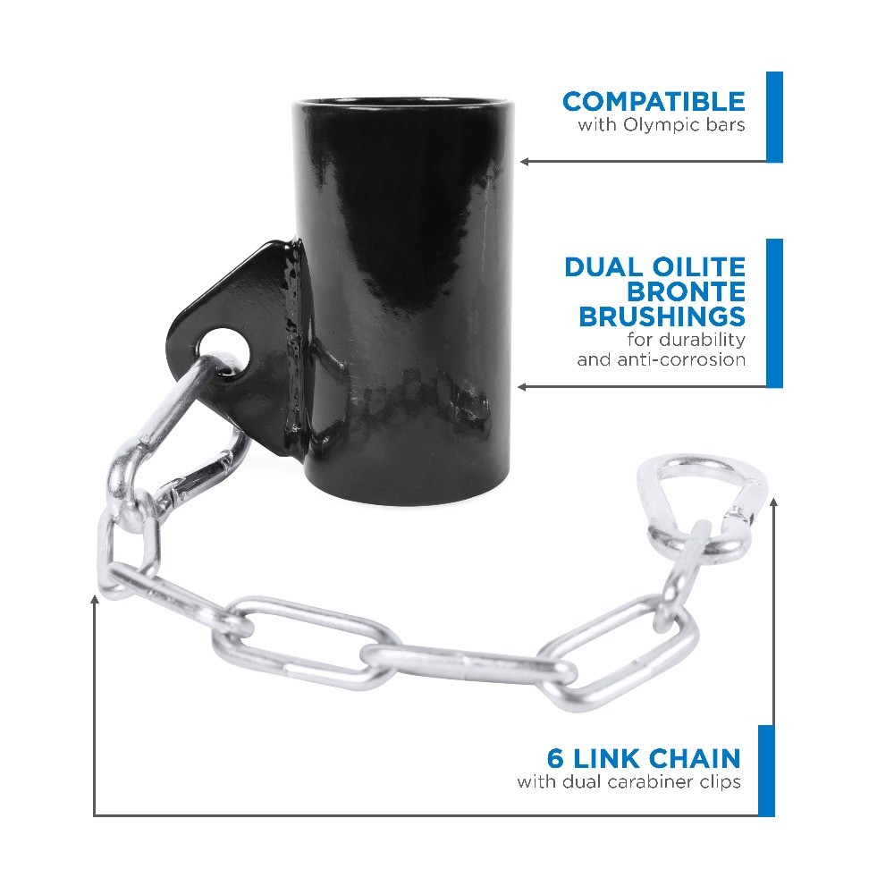 Landmine Bar Attachment with Chain for Olympic Bars
